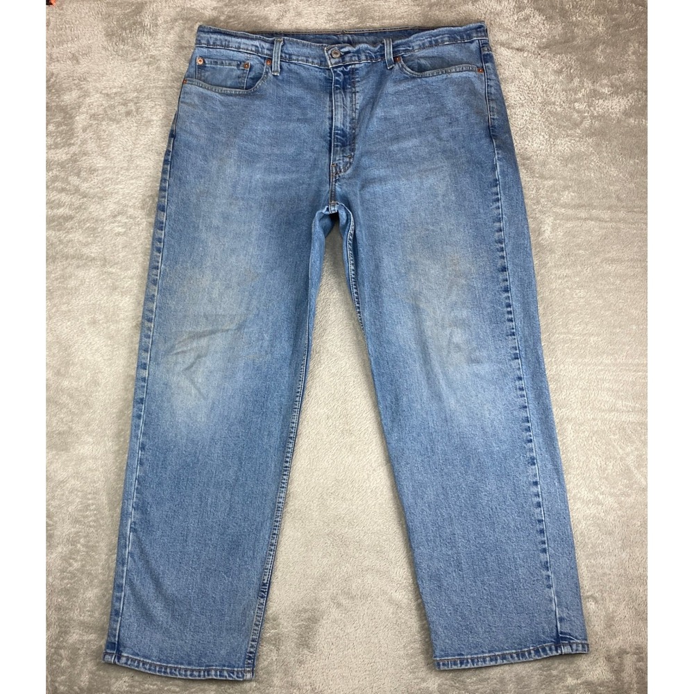 Levi Strauss 550 Mens Blue Wash‎ Relaxed Fit Jeans W40 L30